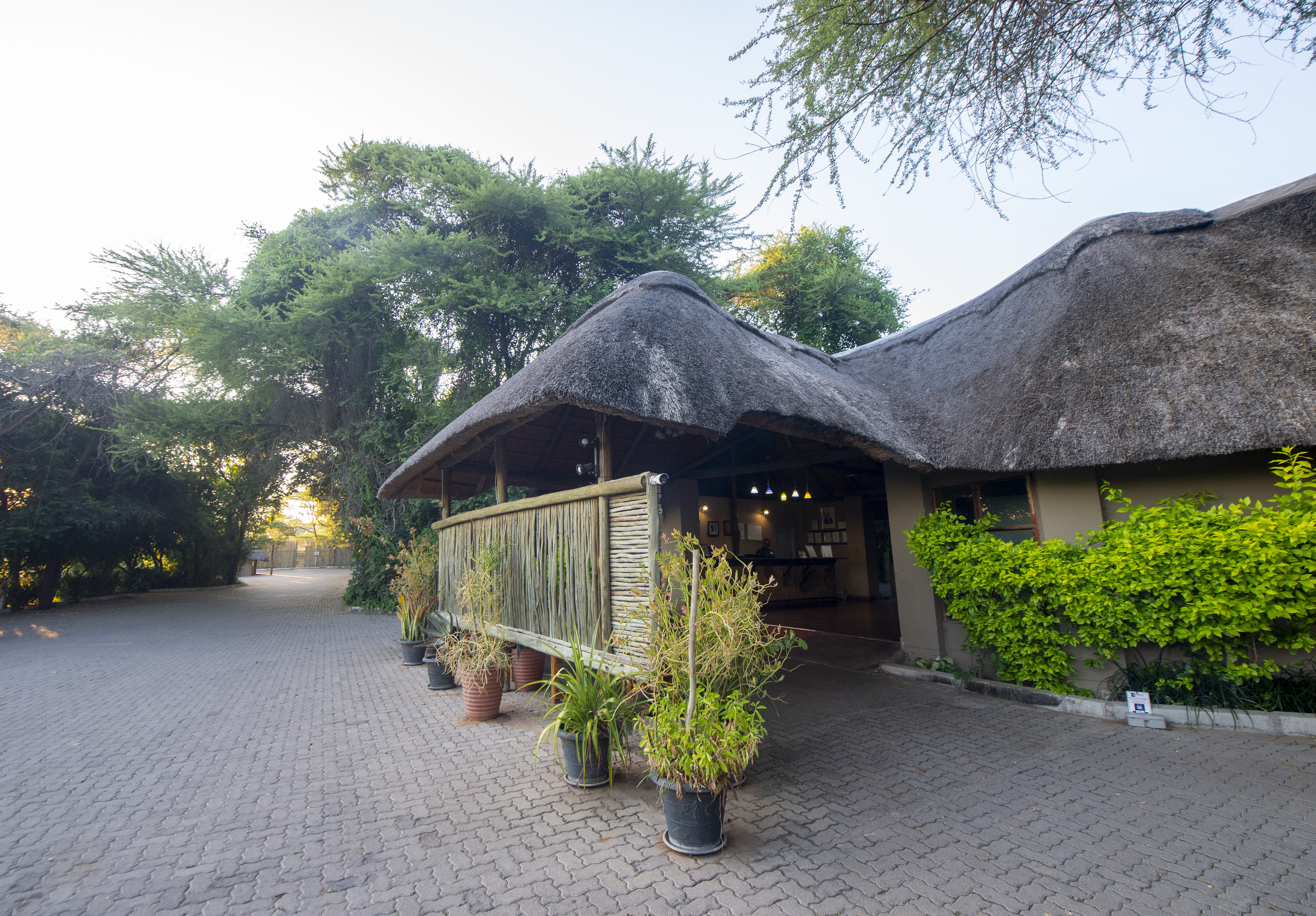 Walkway through the lodge gardens